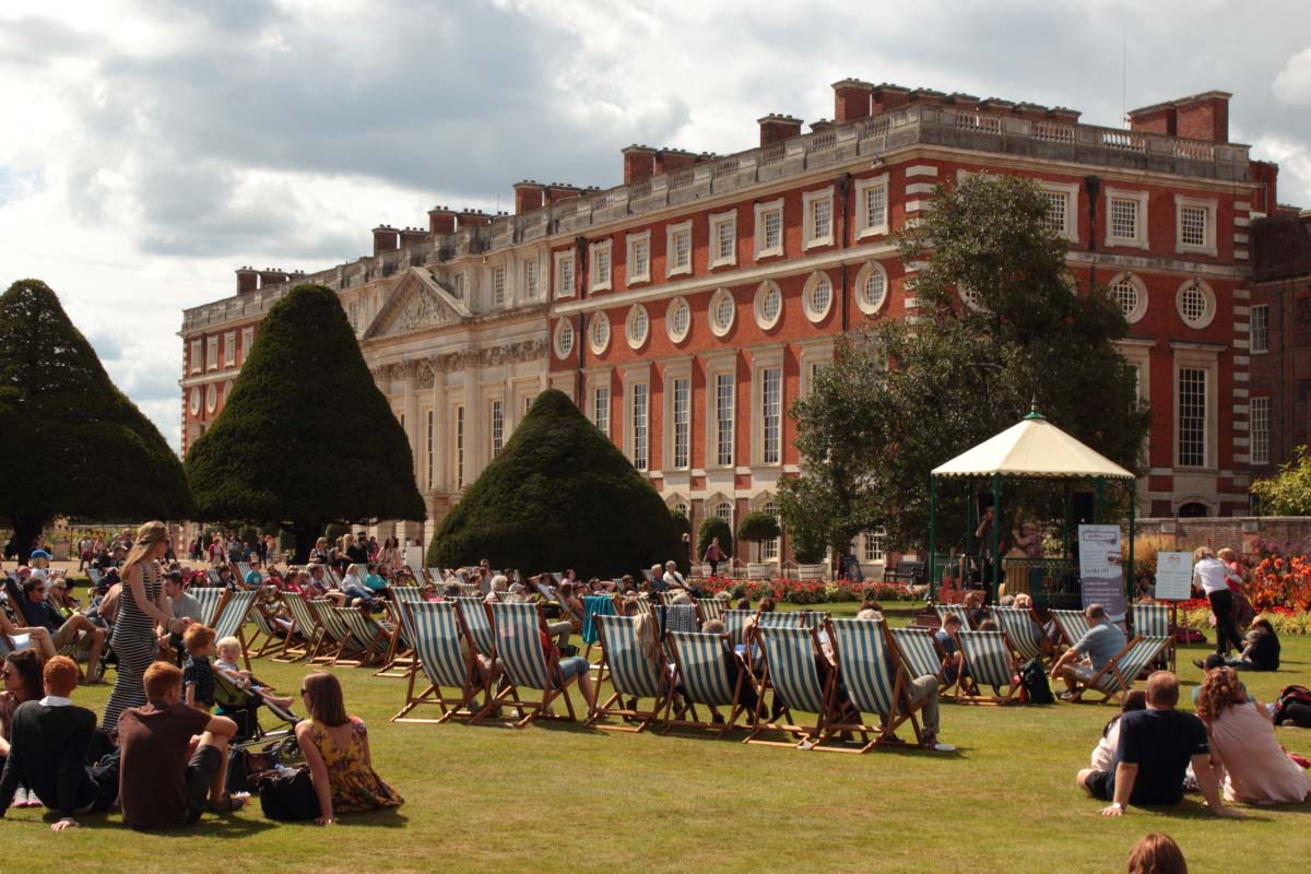 the Hampton Court Garden